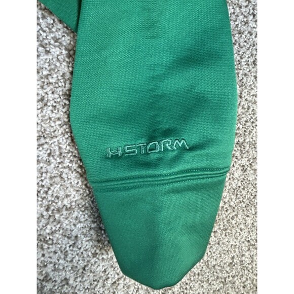 Under Armour Storm Neon Green Hoodie Sweatshirt Semi-Fitted Women's Size Medium - Picture 7 of 8
